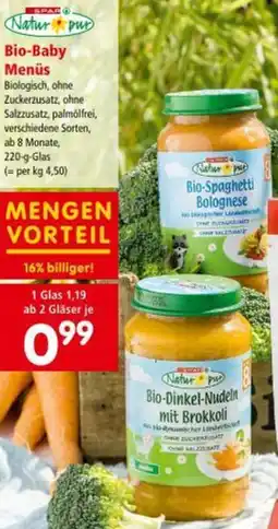 Interspar Bio-Baby Menüs Angebot