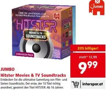 Interspar Hitster Movies & TV Soundtracks Angebot
