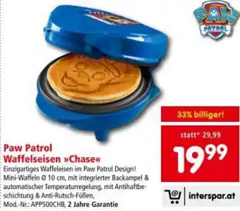 Interspar Waffelseisen Chase Angebot