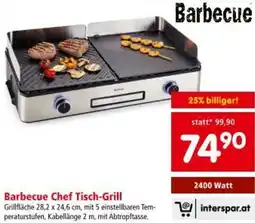 Interspar Barbecue Chef Tisch-Grill Angebot