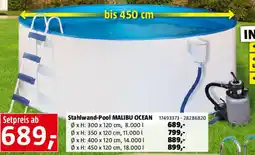 Bauhaus Stahlwand-Pool Angebot