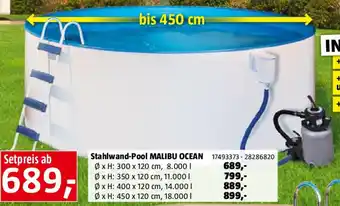 Bauhaus Stahlwand-Pool Angebot