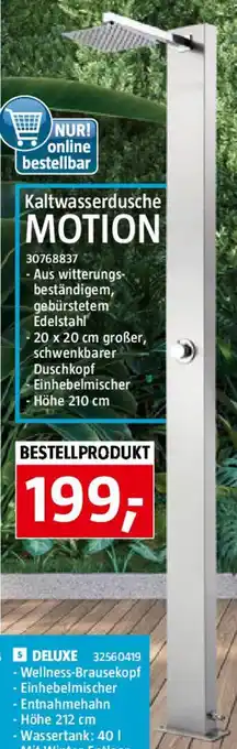Bauhaus Kaltwasserdusche Angebot