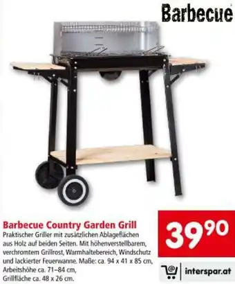 Interspar Barbecue Country Garden Grill Angebot
