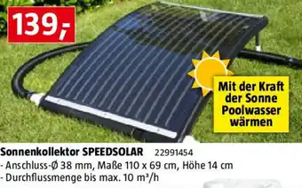 Bauhaus Sonnenkollektor speedsolar Angebot