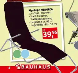 Bauhaus Kippliege Angebot