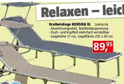 Bauhaus Dreibeinliege KORSIKA Angebot