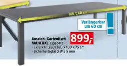 Bauhaus Auszieh-Gartentisch Angebot