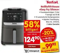 Interspar Heißluftfritteuse Easy Fry Silence Angebot