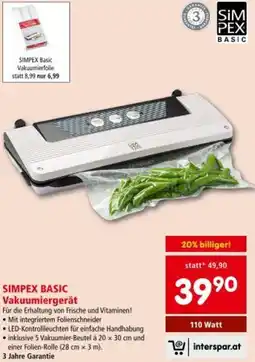 Interspar Vakuumiergerät Angebot