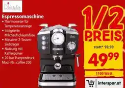 Interspar Espressomaschine Angebot