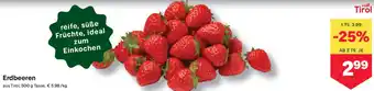 MPreis Erdbeeren Angebot