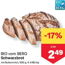 MPreis Schwarzbrot Angebot