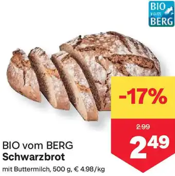 MPreis Schwarzbrot Angebot