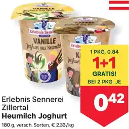 MPreis Heumilch Joghurt Angebot