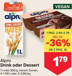 MPreis Drink oder Dessert Angebot