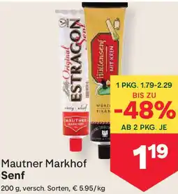 MPreis Senf Angebot