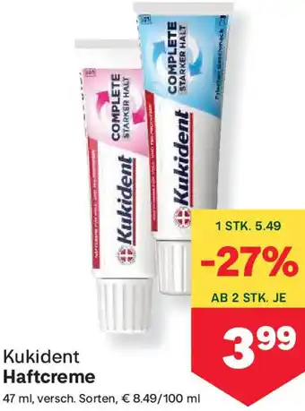 MPreis Haftcreme Angebot