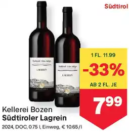 MPreis Südtiroler Lagrein Angebot