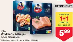 MPreis Wildlachs, Kabeljau oder Garnelen Angebot