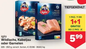 MPreis Wildlachs, Kabeljau oder Garnelen Angebot