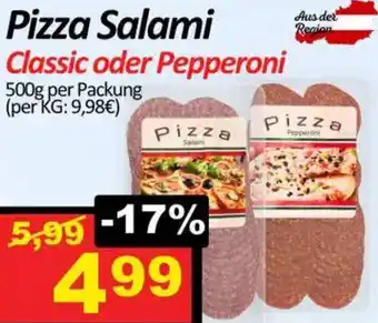 Wurstico Pizza Salami Angebot