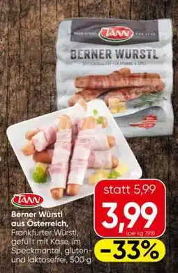 Spar Berner Würstl Angebot