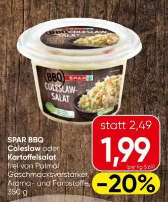 Spar SPAR BBQ Coleslaw oder Kartoffelsalat Angebot