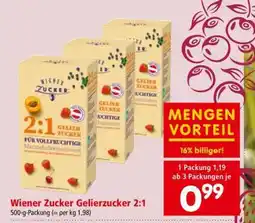 Interspar Wiener Zucker Gelierzucker 2:1 Angebot