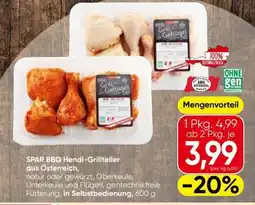 Spar SPAR BBQ Hendl-Grillteller aus Österreich Angebot