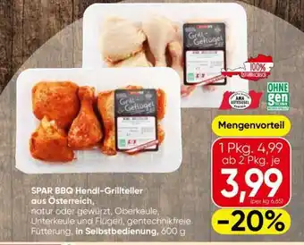 Spar SPAR BBQ Hendl-Grillteller aus Österreich Angebot