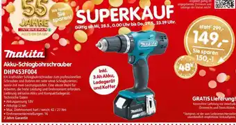 Interspar Makita Akku-Schlagbohrschrauber DHP453F004 Angebot
