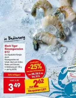 Interspar Black Tiger Riesengarnelen 8/12 Angebot