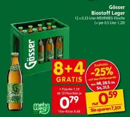 Interspar Gösser Biostoff Lager Angebot