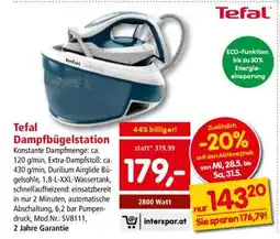 Interspar Tefal Dampfbügelstation Angebot