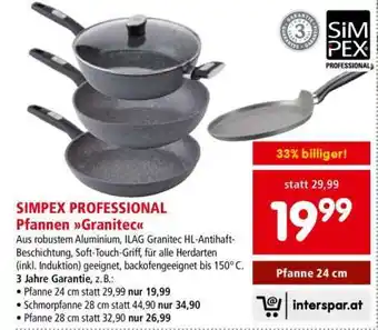 Interspar SIMPEX PROFESSIONAL Pfanne 24 cm Angebot