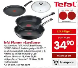 Interspar Tefal Pfannen Excellence Angebot