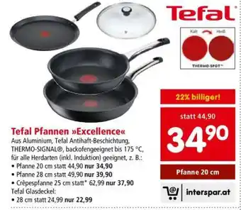 Interspar Tefal Pfannen Excellence Angebot