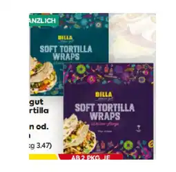 Billa Soft Tortilla Wraps Vollkorn od. Weizen BILLA Angebot