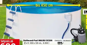 Bauhaus Stahlwand-Pool Angebot