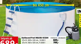 Bauhaus Stahlwand-Pool Angebot