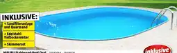 Bauhaus Stahlwand-Pool Oval Angebot