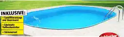 Bauhaus Stahlwand-Pool Oval Angebot