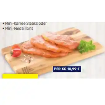 Hofer Mini-Steaks mariniert Mini-Karree Steaks oder Mini-Medaillons HOFER Angebot