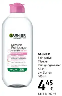dm Skin active mizellen reinigungswasser all-in-1 div. sorten Angebot