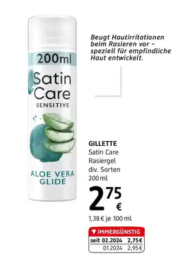 dm Rasiergel aloe vera glide Angebot