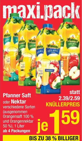 Maximarkt Saft oder Nektar Angebot