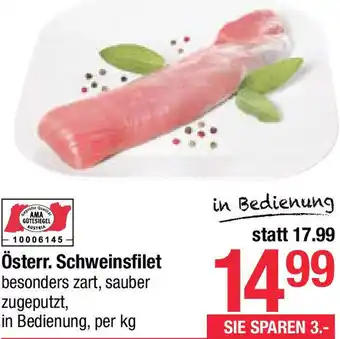 Maximarkt Schweinsfilet Angebot