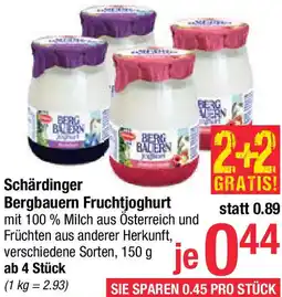 Maximarkt Bergbauern Fruchtjoghurt Angebot