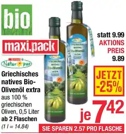 Maximarkt Griechisches natives Bio- Olivenöl extra Angebot